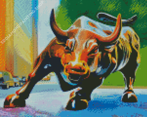 Wall Street Bull Art Diamond Paintings