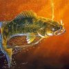 Walleye Fishing Underwater Diamond Paintings