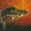 Walleye Fishing Underwater Diamond Paintings