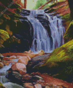 Waterfall River Art Diamond Paintings