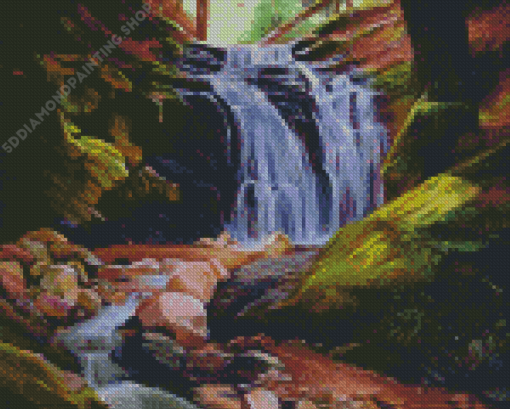 Waterfall River Art Diamond Paintings