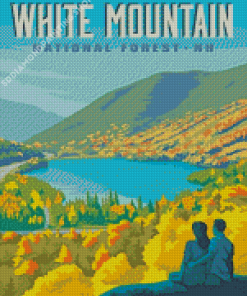 White Mountains Poster Diamond Paintings