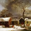 Winter Farm Art Diamond Paintings