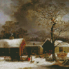 Winter Farm Art Diamond Paintings