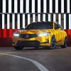 Yellow Acura Car Diamond Paintings