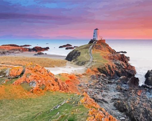 Ynys Llanddwyn Island In Wales Diamond Paintings