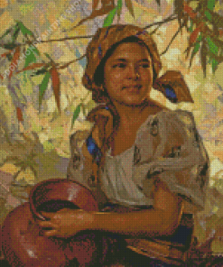 Young Filipina Girl Diamond Paintings