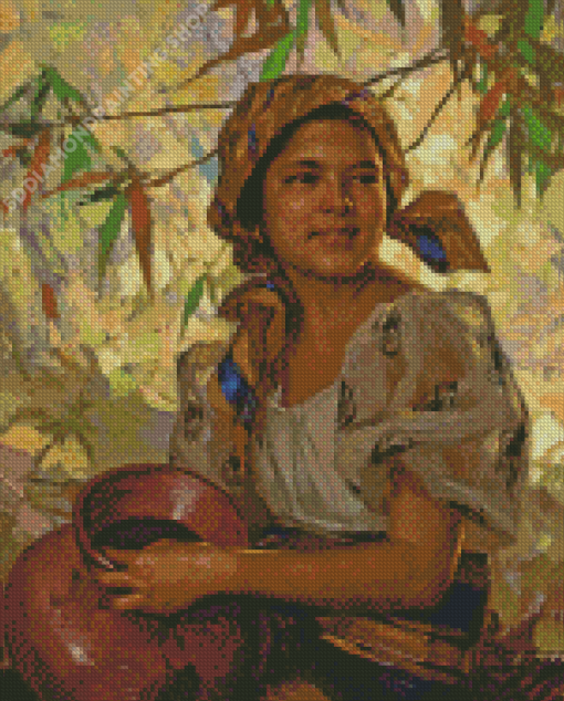 Young Filipina Girl Diamond Paintings