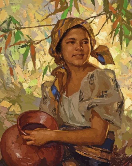 Young Filipina Girl Diamond Paintings