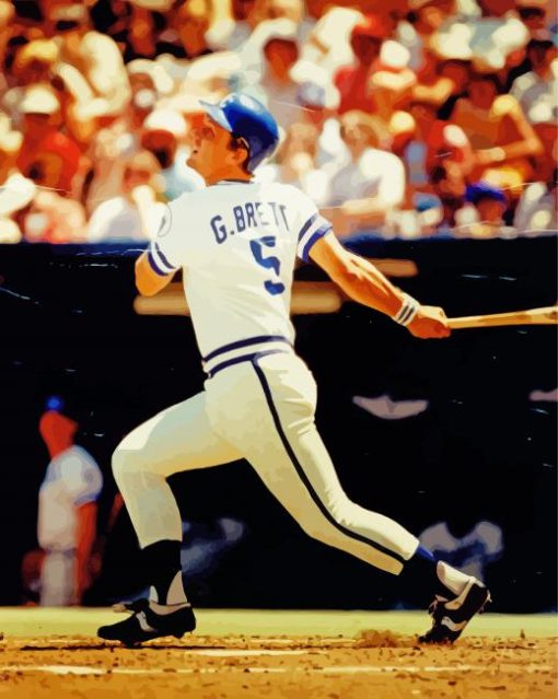 Young George Brett Diamond Paintings