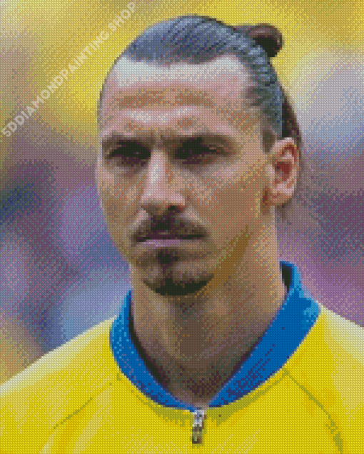 Zlatan Ibrahimovic Footballer Diamond Painting