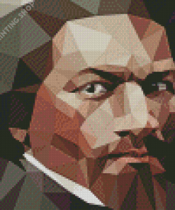 Abstract Frederick Douglass Diamond Painting