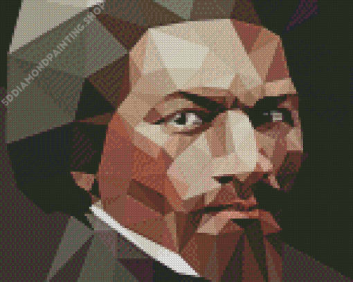 Abstract Frederick Douglass Diamond Painting