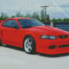 Aesthetic 2000 Red Mustang Car Diamond Paintings