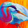 Aesthetic Abstract Heron Diamond Painting