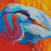 Aesthetic Abstract Heron Diamond Painting