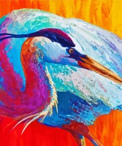 Aesthetic Abstract Heron Diamond Painting