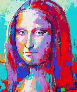 Aesthetic Abstract Mona Lisa Diamond Painting