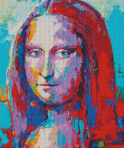 Aesthetic Abstract Mona Lisa Diamond Painting