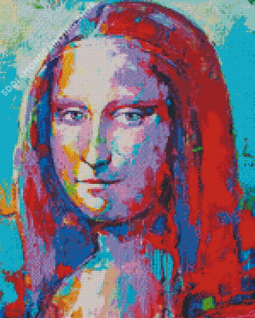 Aesthetic Abstract Mona Lisa Diamond Painting