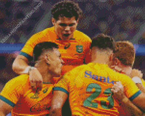 Aesthetic Aust Rugby Players Diamond Painting