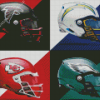 Aesthetic NFL Helmets Diamond Paintings