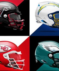 Aesthetic NFL Helmets Diamond Paintings