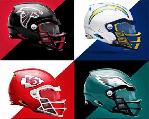 Aesthetic NFL Helmets Diamond Paintings