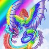 Aesthetic Rainbow Dragon Diamond Painting