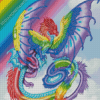 Aesthetic Rainbow Dragon Diamond Painting