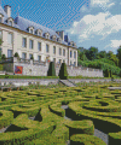 Auvers Sur Oise Castle Diamond Paintings