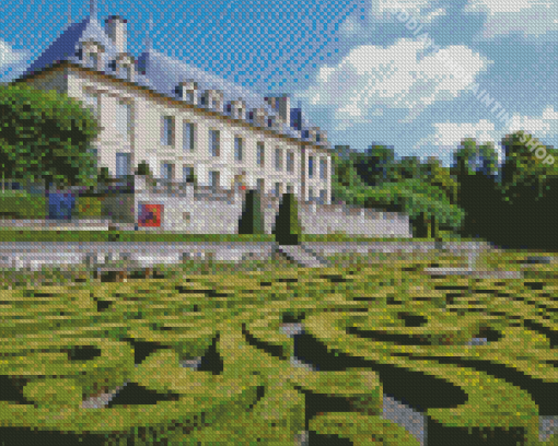 Auvers Sur Oise Castle Diamond Paintings