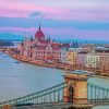 Beautiful Budapest Evening View Diamond Painting