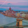 Beautiful Budapest Evening View Diamond Painting