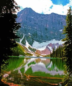 Beautiful Rawson Lake Alberta Diamond Paintings