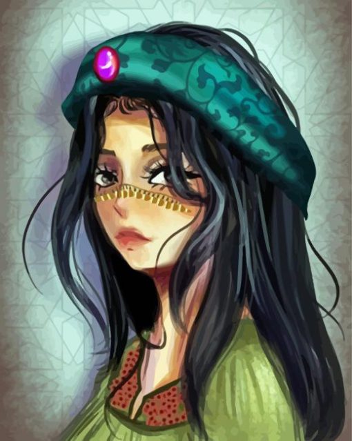 Beautiful Arab Girl Art Diamond Paintings