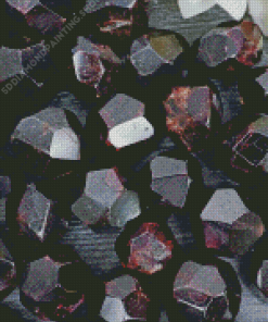 Black Almandine Diamond Paintings