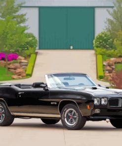 Black Pontiac 1970 Gto Diamond Painting