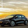 Black VW Car Sunset Diamond Painting