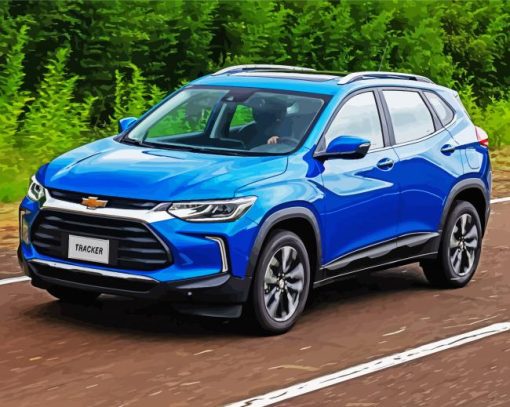 Blue Chevrolet Tracker Diamond Painting