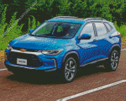 Blue Chevrolet Tracker Diamond Painting