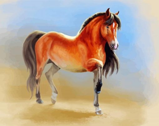 Brown Mare Horse Art Diamond Painting