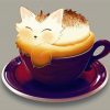 Brown Kitten In Cup Diamond Painting