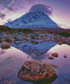 Buachaille Etive Mor Water Reflection Diamond Painting