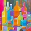 Colorful Abstract Bottles Diamond Painting