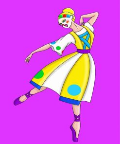 Colorful Ballerina Jester Diamond Paintings