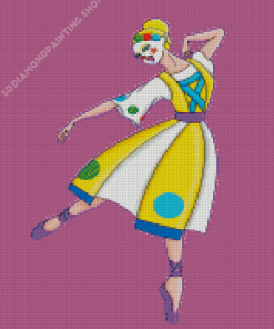 Colorful Ballerina Jester Diamond Paintings