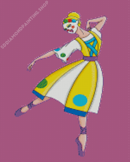 Colorful Ballerina Jester Diamond Paintings