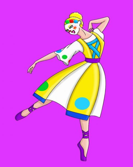 Colorful Ballerina Jester Diamond Paintings