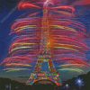 Colorful Eiffel Tower Light Diamond Painting